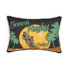 Load image into Gallery viewer, Beach Rugby Polyester Lumbar Pillow