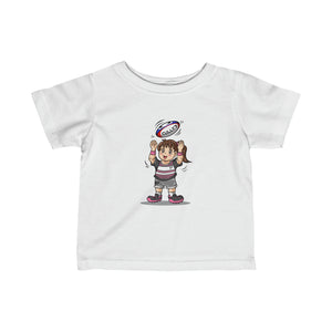 Cully7 Rugby Toddler Girl Tee
